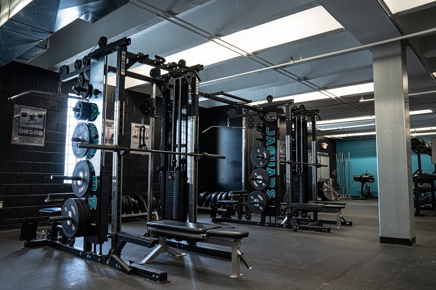Capital High School weight room in New Mexico equipped by Samson Equipment